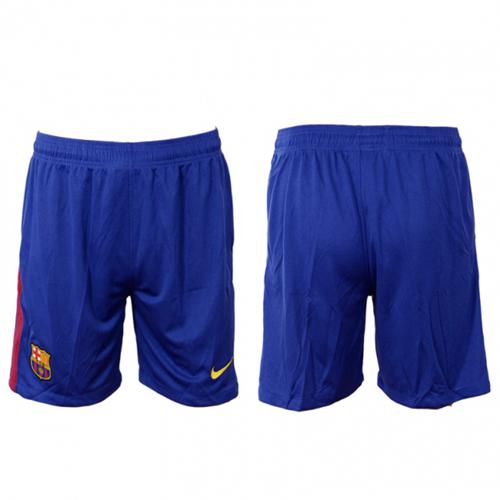 Barcelona Blank Home Soccer Shorts